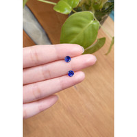 1.55&nbsp;Ct.Tw.Total Carat Weight Blue Sapphire Pair from Ceylon (Sri Lanka) Life Style