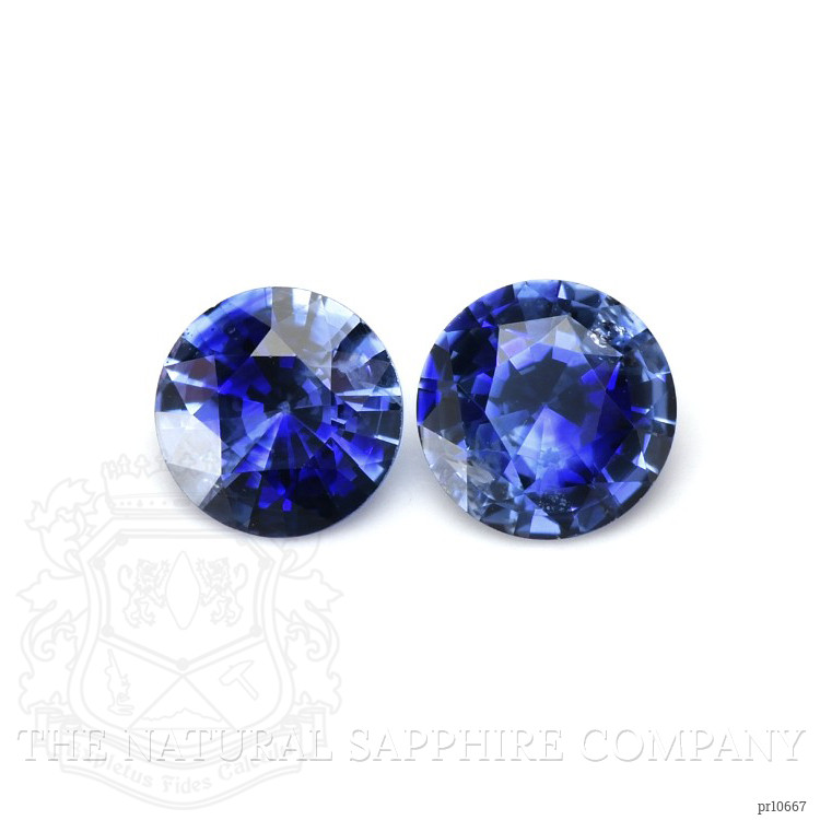 1.68 Ct.Tw. Blue Sapphire Pair from Ceylon (Sri Lanka)