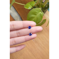 1.68&nbsp;Ct.Tw.Total Carat Weight Blue Sapphire Pair from Ceylon (Sri Lanka) Life Style