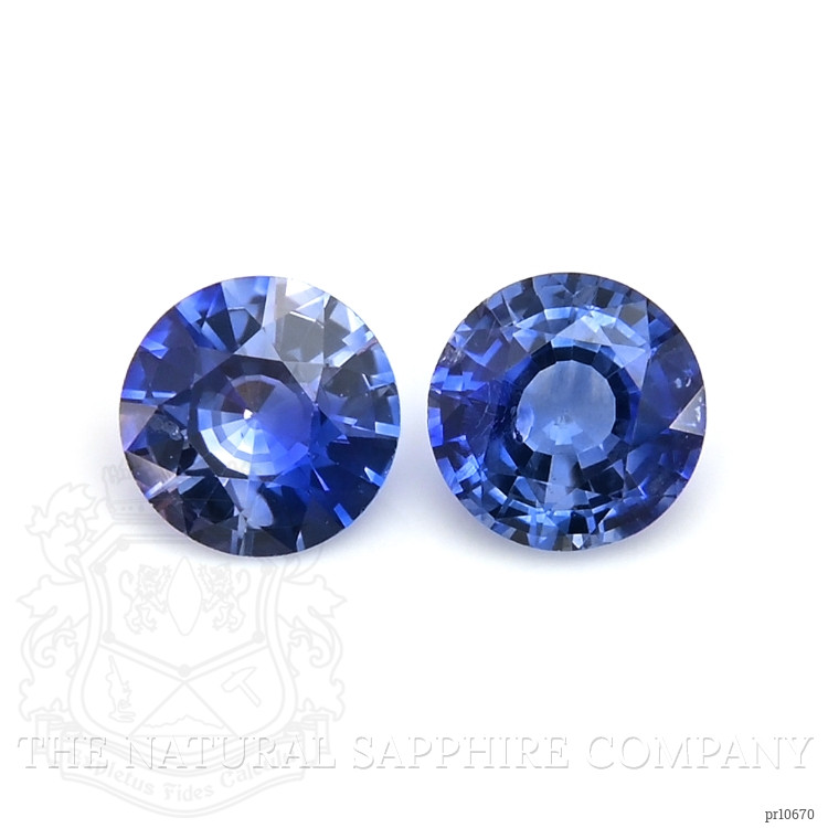 1.77 Ct.Tw. Blue Sapphire Pair from Ceylon (Sri Lanka)