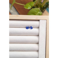 1.77&nbsp;Ct.Tw.Total Carat Weight Blue Sapphire Pair from Ceylon (Sri Lanka) Life Style