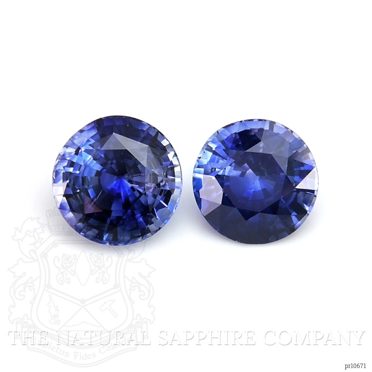 2.06 Ct.Tw. Blue Sapphire Pair from Ceylon (Sri Lanka)