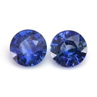 2.03&nbsp;Ct.Tw.Total Carat Weight Blue Sapphire Pair from Ceylon (Sri Lanka) Video