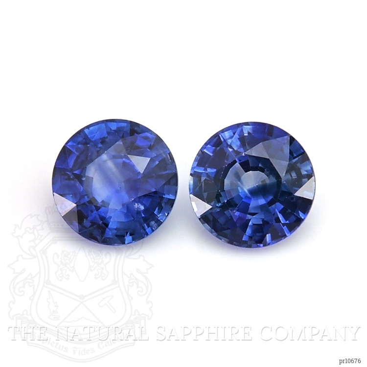 2.03 Ct.Tw. Blue Sapphire Pair from Ceylon (Sri Lanka)