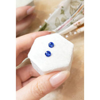 2.03&nbsp;Ct.Tw.Total Carat Weight Blue Sapphire Pair from Ceylon (Sri Lanka) Life Style