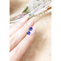 2.03&nbsp;Ct.Tw.Total Carat Weight Blue Sapphire Pair from Ceylon (Sri Lanka) Life Style