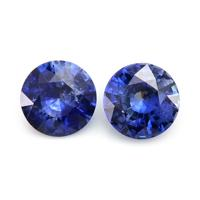 1.76&nbsp;Ct.Tw.Total Carat Weight Blue Sapphire Pair from Ceylon (Sri Lanka) Video