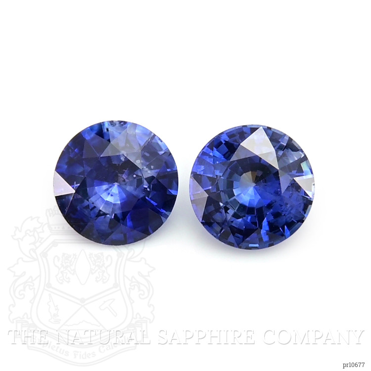 1.76 Ct.Tw. Blue Sapphire Pair from Ceylon (Sri Lanka)