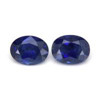 4.16&nbsp;Ct.Tw.Total Carat Weight Blue Sapphire Pair from Ceylon (Sri Lanka) Video