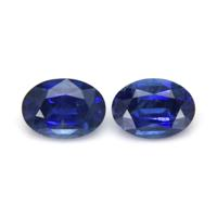 3.69&nbsp;Ct.Tw.Total Carat Weight Blue Sapphire Pair from Ceylon (Sri Lanka) Video