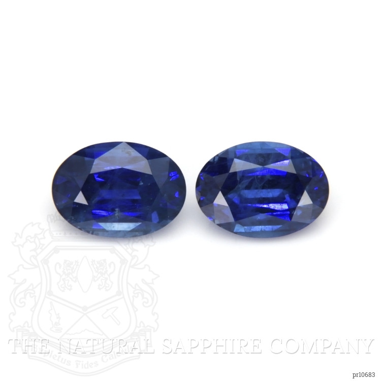 3.69 Ct.Tw. Blue Sapphire Pair from Ceylon (Sri Lanka)