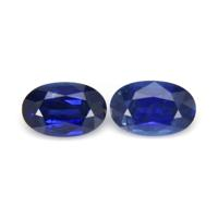 3.49&nbsp;Ct.Tw.Total Carat Weight Blue Sapphire Pair from Ceylon (Sri Lanka) Video