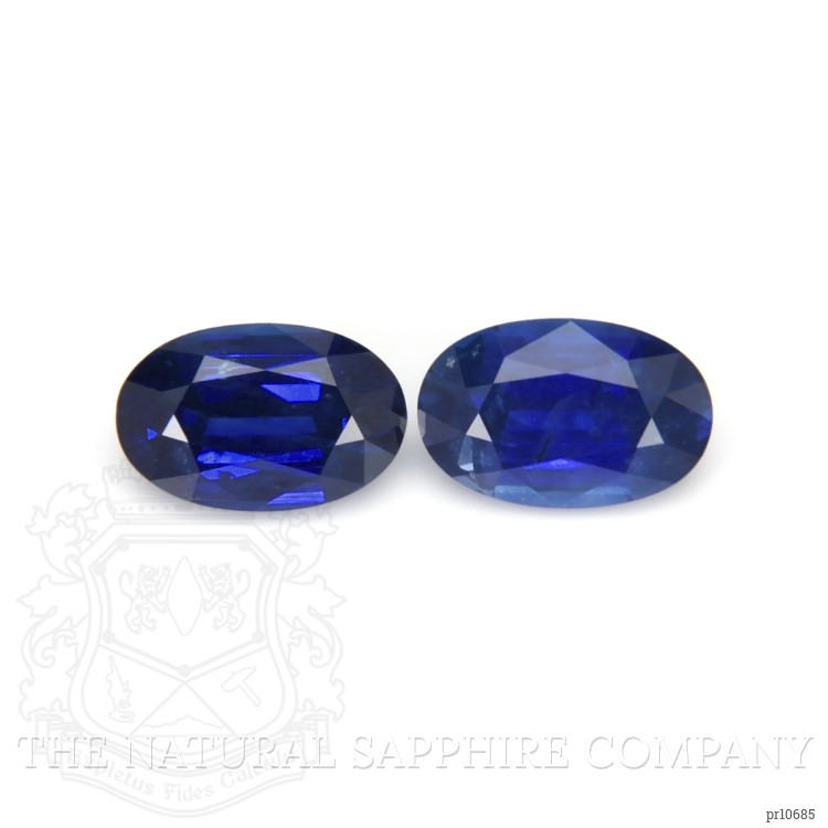 3.49 Ct.Tw. Blue Sapphire Pair from Ceylon (Sri Lanka)