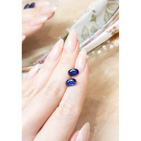 3.49&nbsp;Ct.Tw.Total Carat Weight Blue Sapphire Pair from Ceylon (Sri Lanka) Life Style