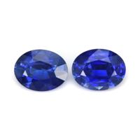 2.89&nbsp;Ct.Tw.Total Carat Weight Blue Sapphire Pair from Ceylon (Sri Lanka) Video