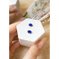 1.77&nbsp;Ct.Tw.Total Carat Weight Blue Sapphire Pair from Ceylon (Sri Lanka) Life Style