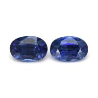 1.48&nbsp;Ct.Tw.Total Carat Weight Blue Sapphire Pair from Ceylon (Sri Lanka) Video
