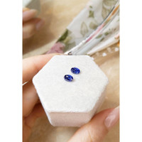 1.48&nbsp;Ct.Tw.Total Carat Weight Blue Sapphire Pair from Ceylon (Sri Lanka) Life Style