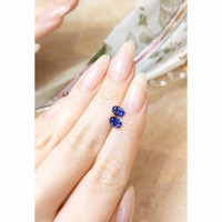 1.48&nbsp;Ct.Tw.Total Carat Weight Blue Sapphire Pair from Ceylon (Sri Lanka) Life Style