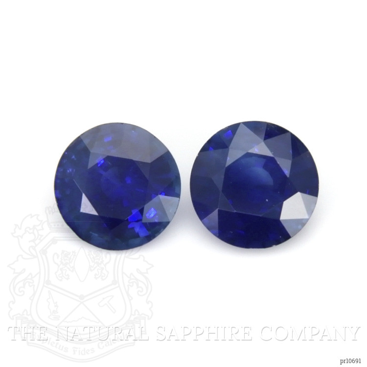 2.01 Ct.Tw. Blue Sapphire Pair from Ceylon (Sri Lanka)