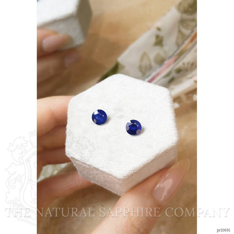 2.01 Ct.Tw. Blue Sapphire Pair from Ceylon (Sri Lanka)