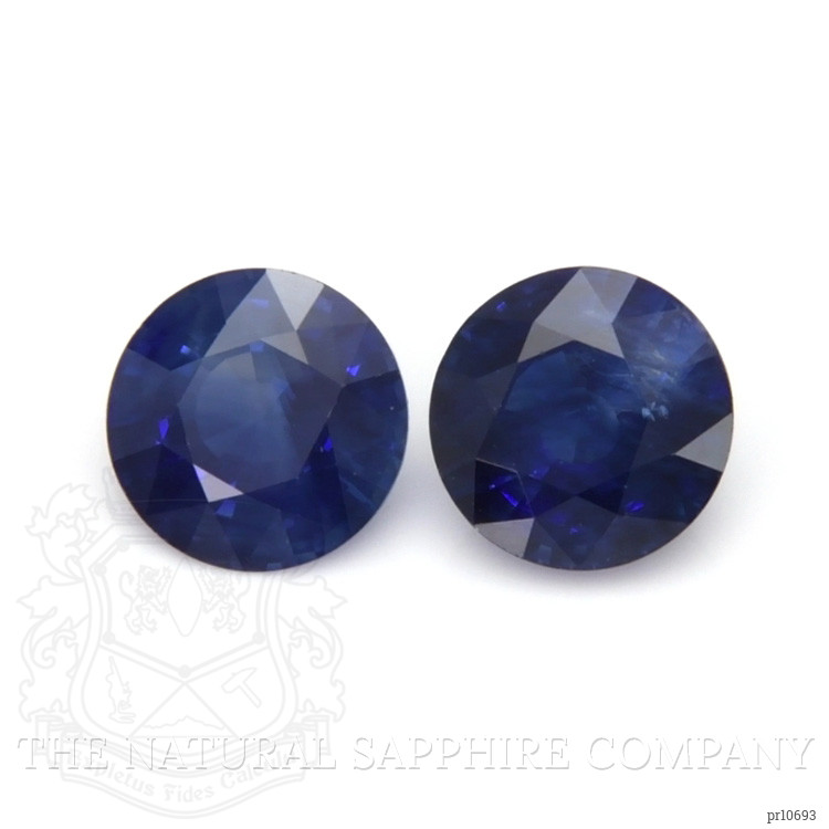 2.15 Ct.Tw. Blue Sapphire Pair from Ceylon (Sri Lanka)