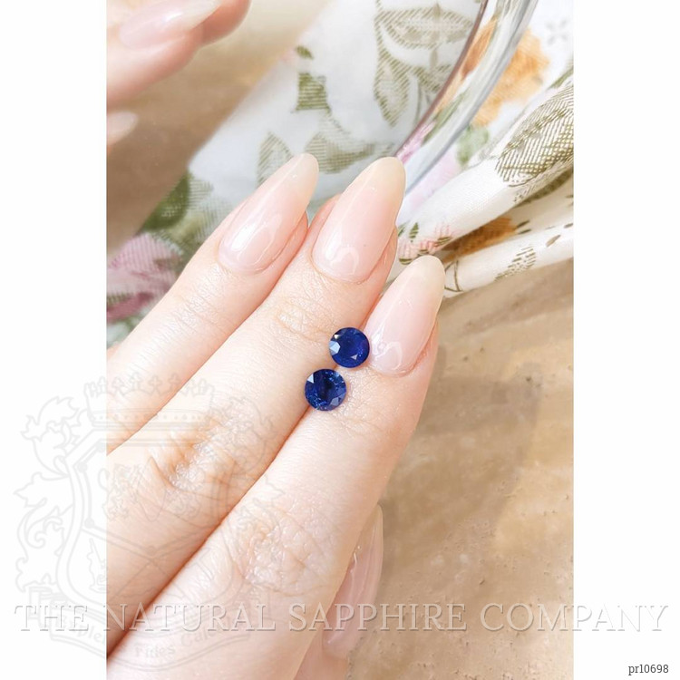1.93 Ct.Tw. Blue Sapphire Pair from Ceylon (Sri Lanka)