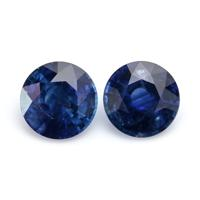 1.96&nbsp;Ct.Tw.Total Carat Weight Blue Sapphire Pair from Ceylon (Sri Lanka) Video