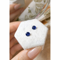 1.99&nbsp;Ct.Tw.Total Carat Weight Blue Sapphire Pair from Ceylon (Sri Lanka) Life Style