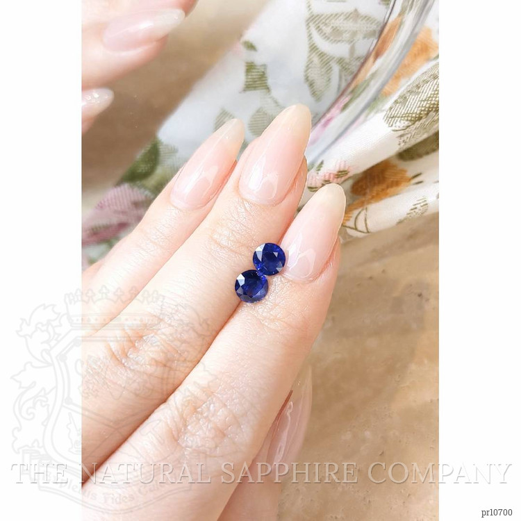 1.99 Ct.Tw. Blue Sapphire Pair from Ceylon (Sri Lanka)
