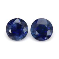 2.04&nbsp;Ct.Tw.Total Carat Weight Blue Sapphire Pair from Ceylon (Sri Lanka) Video