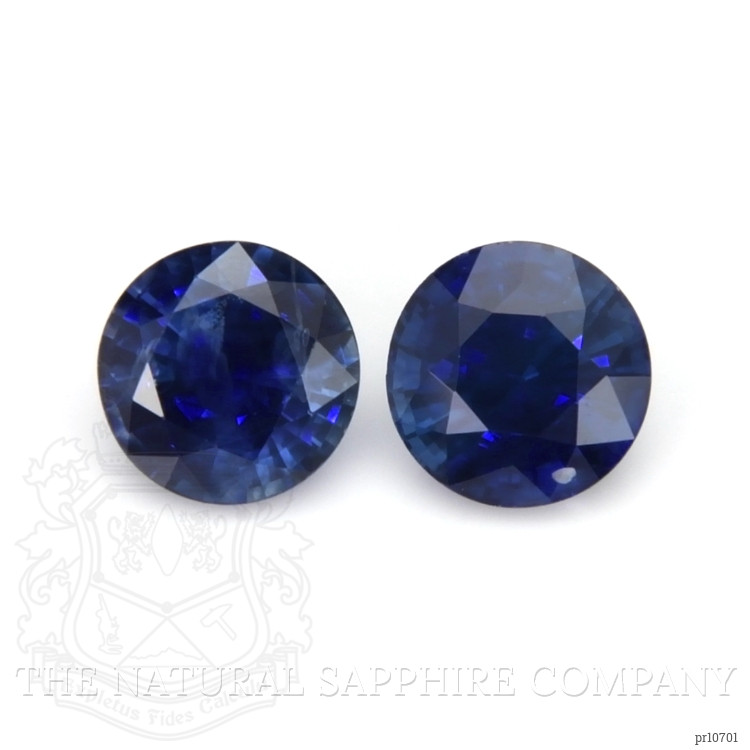 2.04 Ct.Tw. Blue Sapphire Pair from Ceylon (Sri Lanka)