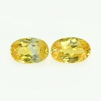 0.77 Ct.Tw. Oval Sapphire Pair