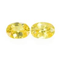 0.83 Ct.Tw. Oval Sapphire Pair