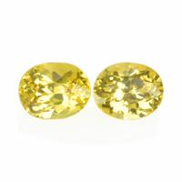 0.66 Ct.Tw. Oval Sapphire Pair