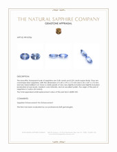 0.98 Ct.Tw.Total Carat Weight Blue Sapphire Pair from Ceylon (Sri Lanka) Appraisal