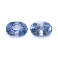 0.98&nbsp;Ct.Tw.Total Carat Weight Blue Sapphire Pair from Ceylon (Sri Lanka) Video