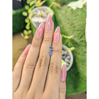 0.98&nbsp;Ct.Tw.Total Carat Weight Blue Sapphire Pair from Ceylon (Sri Lanka) Life Style