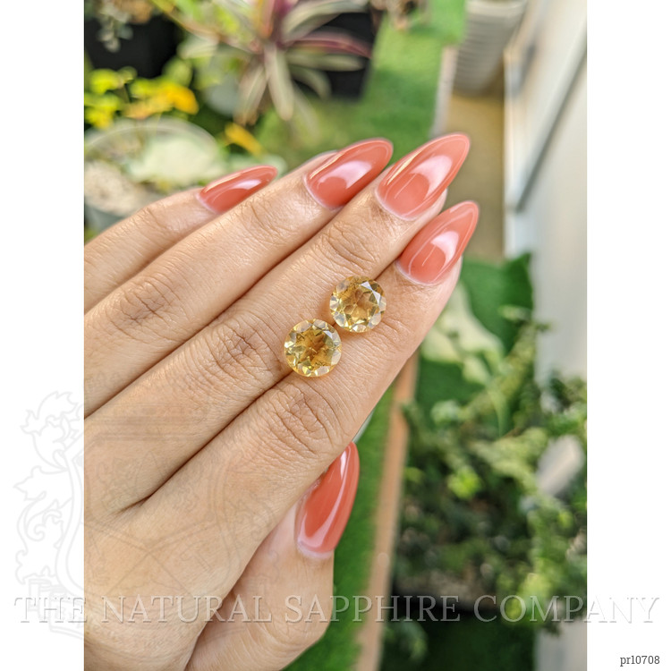 6.64 Ct.Tw. Citrine Pair from Brazil