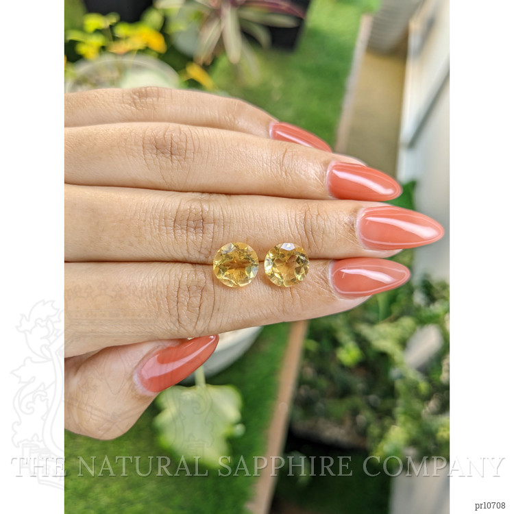 6.64 Ct.Tw. Citrine Pair from Brazil