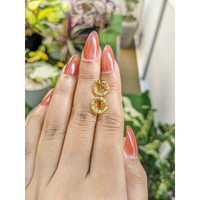 6.64 Ct.Tw.Total Carat Weight Citrine Pair from Brazil Life Style