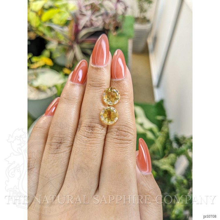 6.64 Ct.Tw. Citrine Pair from Brazil