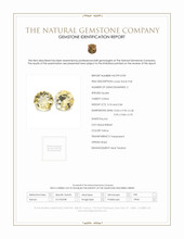 6.02 Ct.Tw.Total Carat Weight Yellow Citrine Pair from Brazil Scan Report