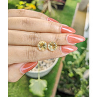 6.02&nbsp;Ct.Tw.Total Carat Weight Citrine Pair from Brazil Life Style