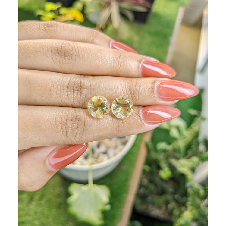 6.02 Ct.Tw. Citrine Pair from Brazil