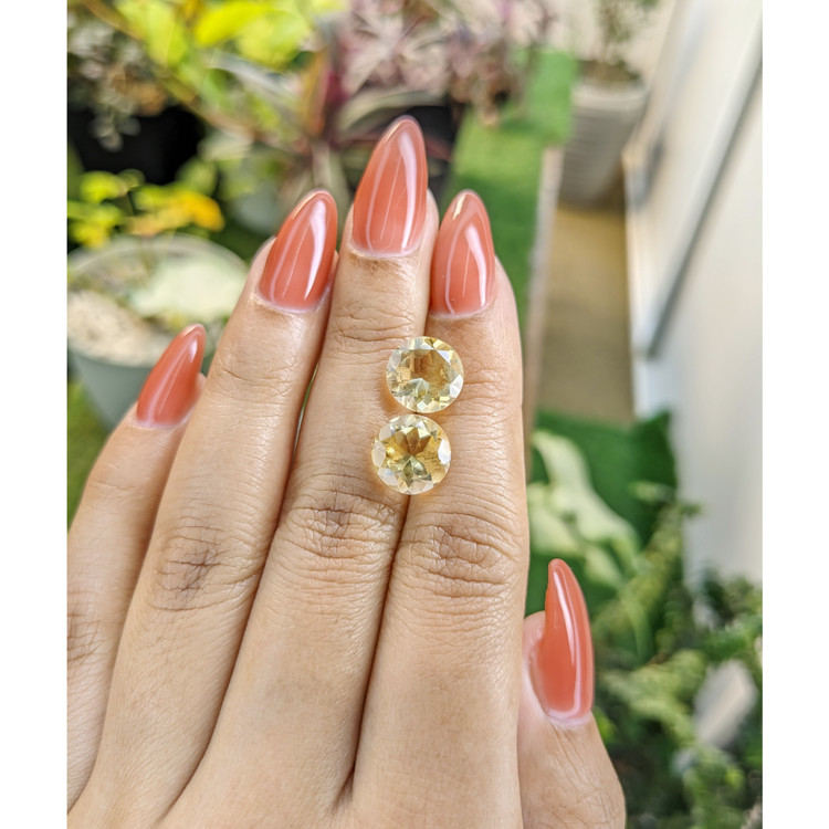 6.02 Ct.Tw. Citrine Pair from Brazil