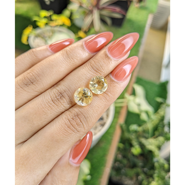 6.02 Ct.Tw. Citrine Pair from Brazil