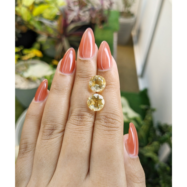 6.22 Ct.Tw. Citrine Pair from Brazil