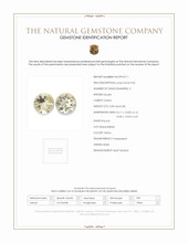 6.37 Ct.Tw.Total Carat Weight Citrine Pair from Brazil Scan Report