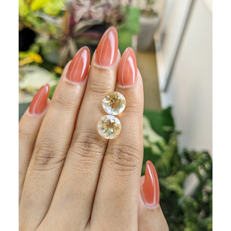 6.37 Ct.Tw. Citrine Pair from Brazil
